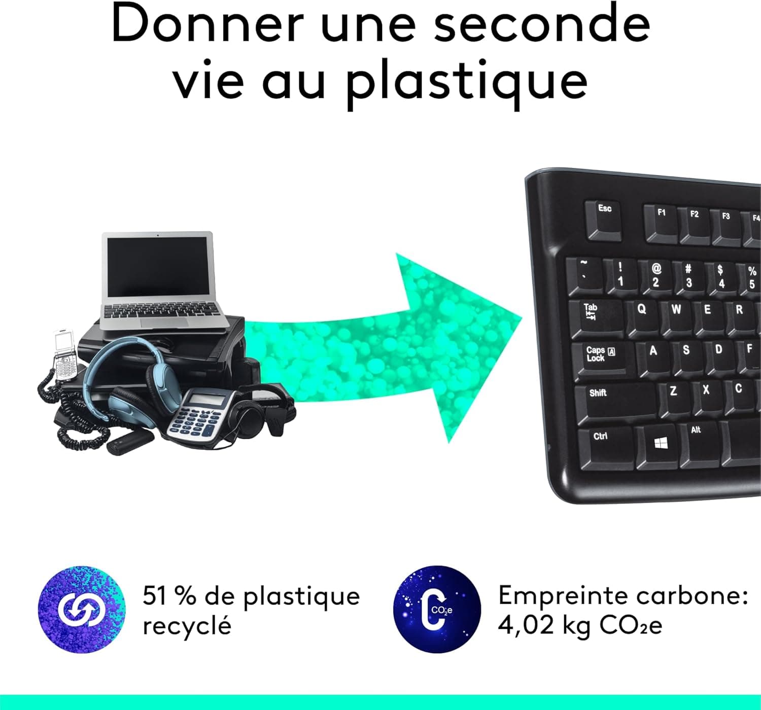 Logitech K120 Clavier Filaire pour Windows | Layout Francese AZERTY - Nero