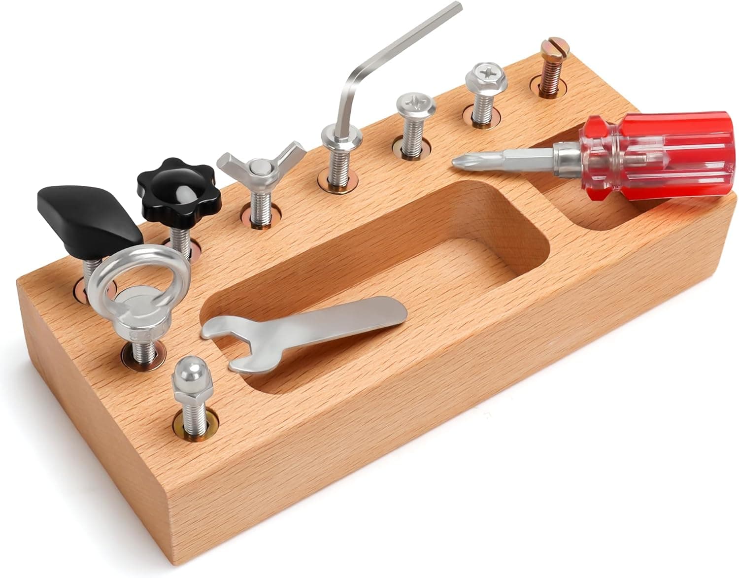 TenFans Jouets Montessori pour 1 2 3 4 Ans, Jouets en Bois pour Enfants