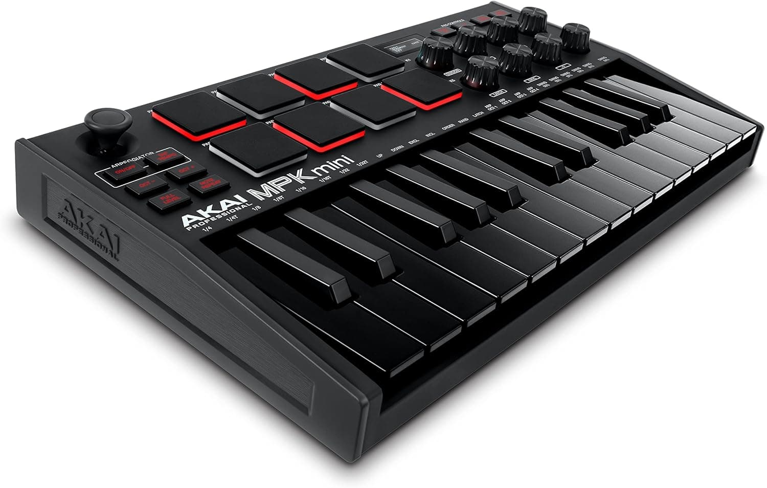 Akai Professional MPK Mini MK3 Clavier MIDI USB 25 Touches, Noir | Touches Mini Sensibles à la Vélocité, 8 Pads MPC, 8 Boutons, Logiciels Inclus, pour Beatmakers, Producteurs et Home Studio