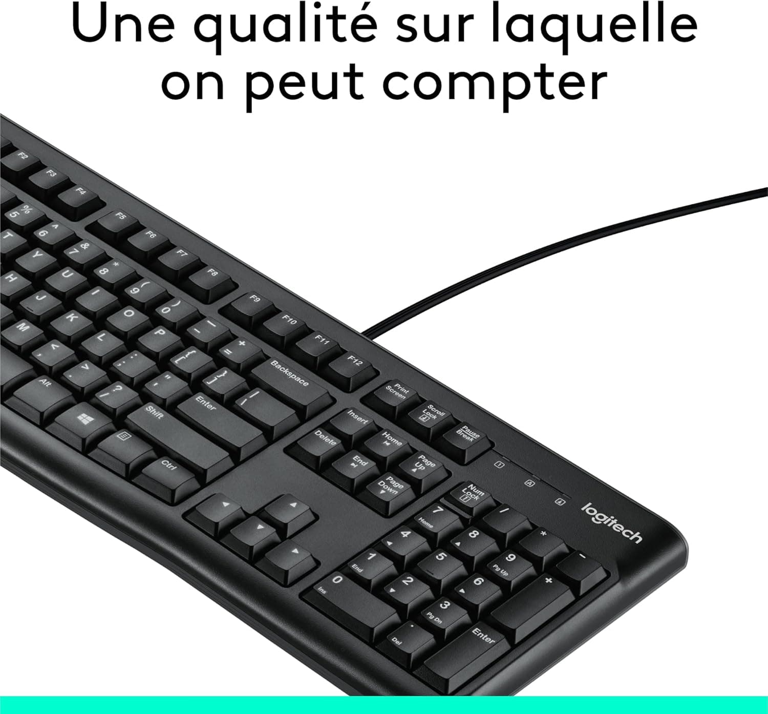 Logitech K120 Clavier Filaire pour Windows | Layout Francese AZERTY - Nero