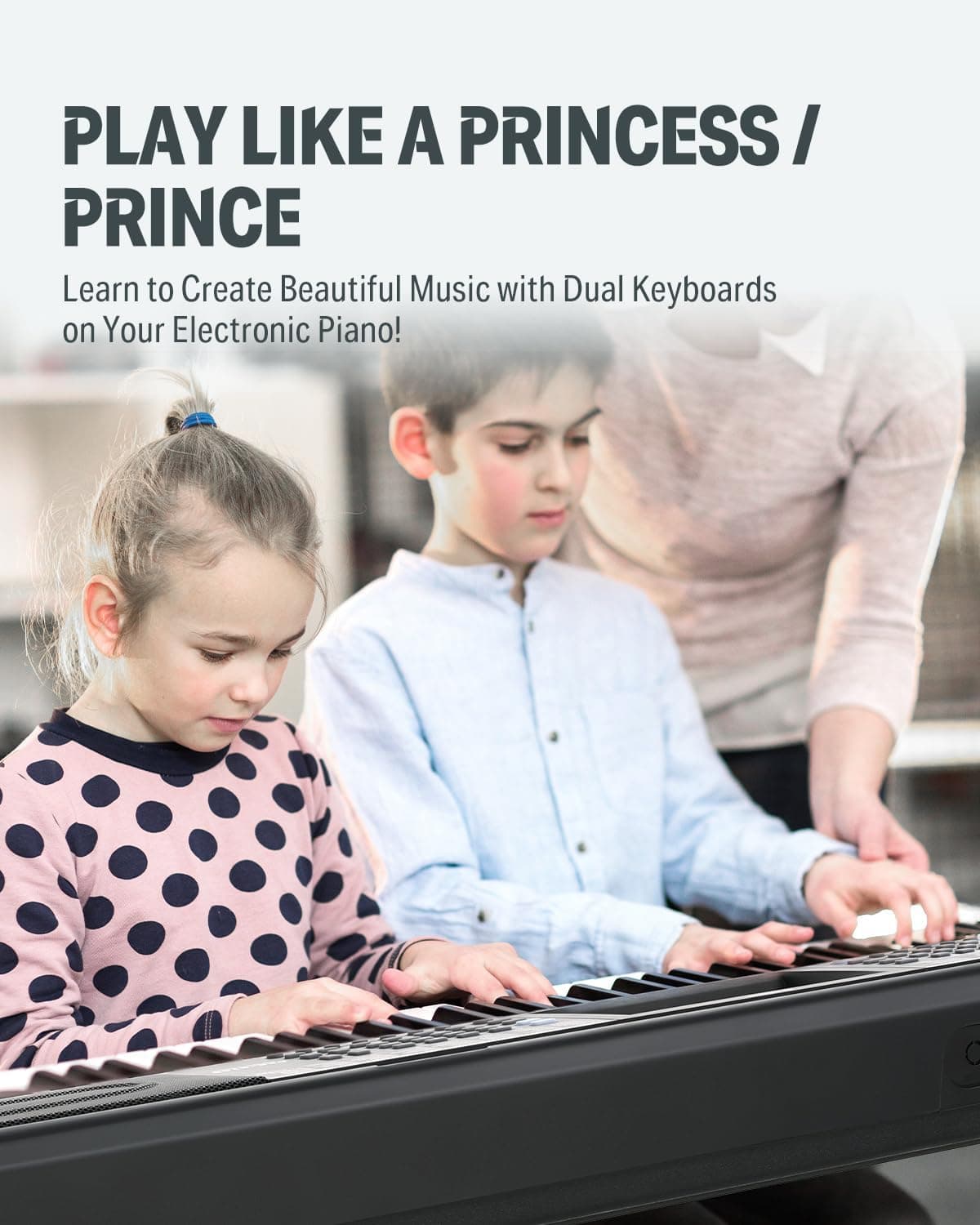 Donner Keyboard Piano 61 Key, Kit de clavier électrique avec 249 voix, 249 rythmes - Comprend un support de piano, un tabouret, un microphone, Cadeau pour les débutants, Noir(DEK-610S)