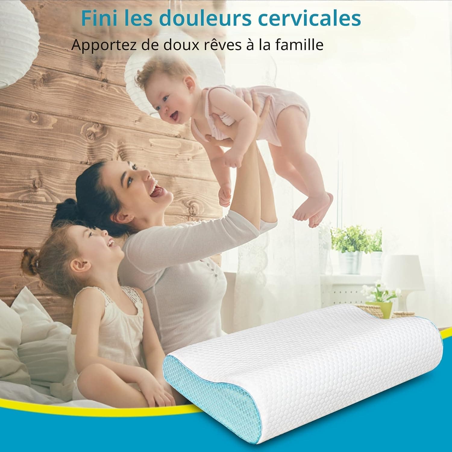 Oreillers de Cou Confortables pour soulager la Douleur avec Mousse à mémoire de Forme