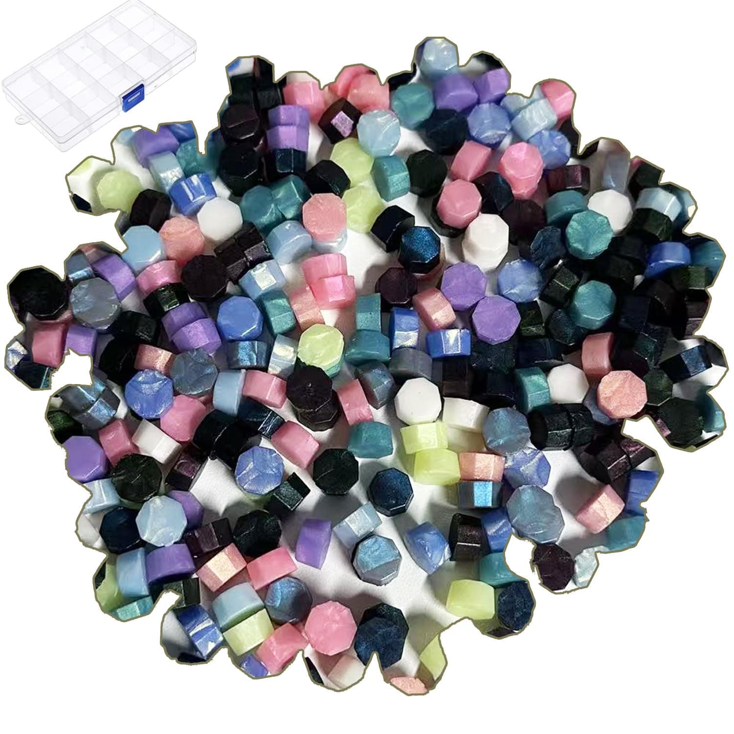 400 perles de cire d'étanchéité couleur aurore