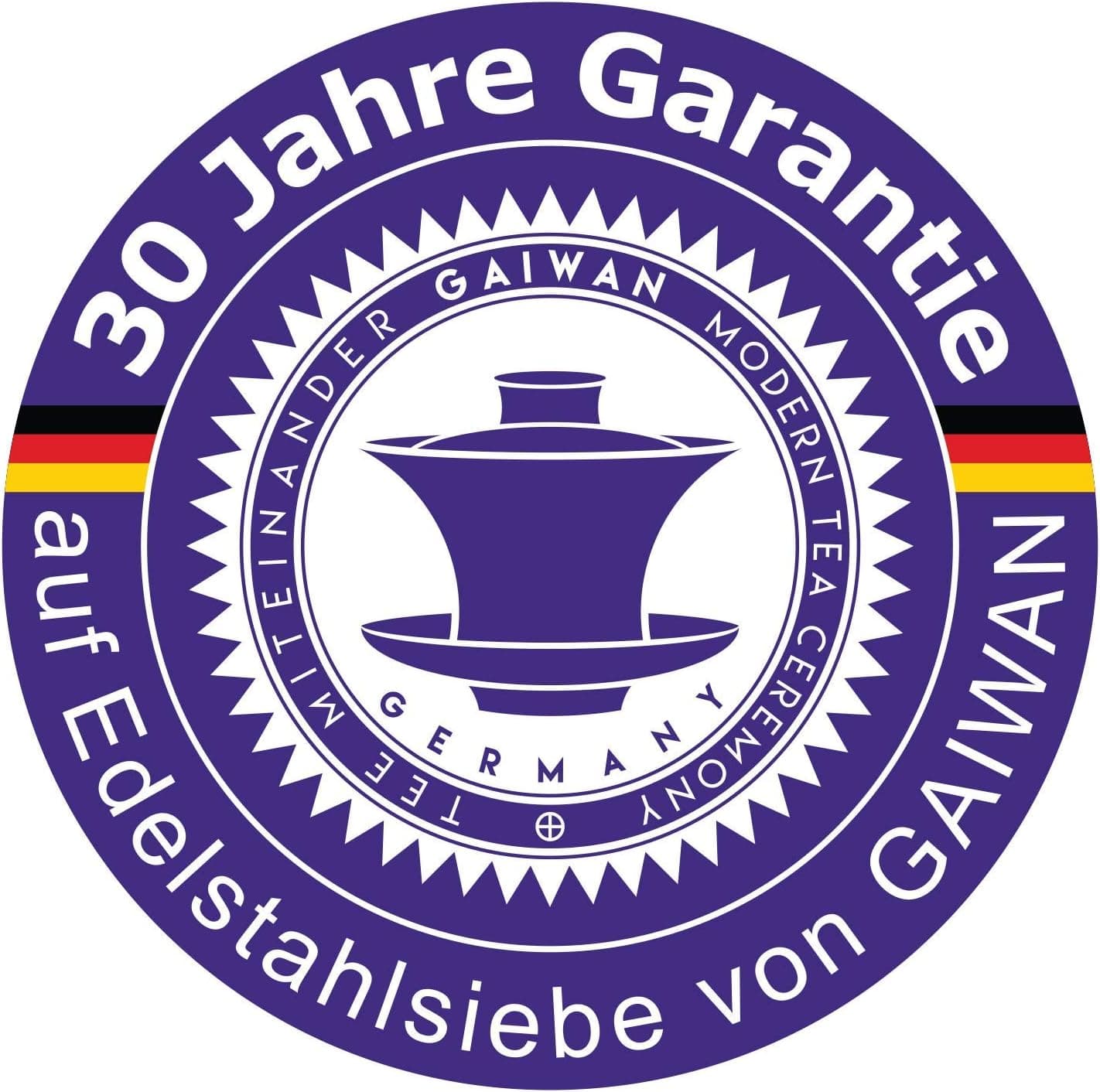 GAIWAN PURE550S - Verre à thé avec crépine intégrée et couvercle - Passe au lave-vaisselle - Résistant à la chaleur