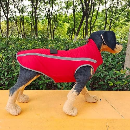 Veste d'hiver chaude personnalisée pour chien, réfléchissante, imperméable, coupe-vent, en polaire personnalisée pour animal de compagnie, par temps froid, avec nom et numéro de téléphone