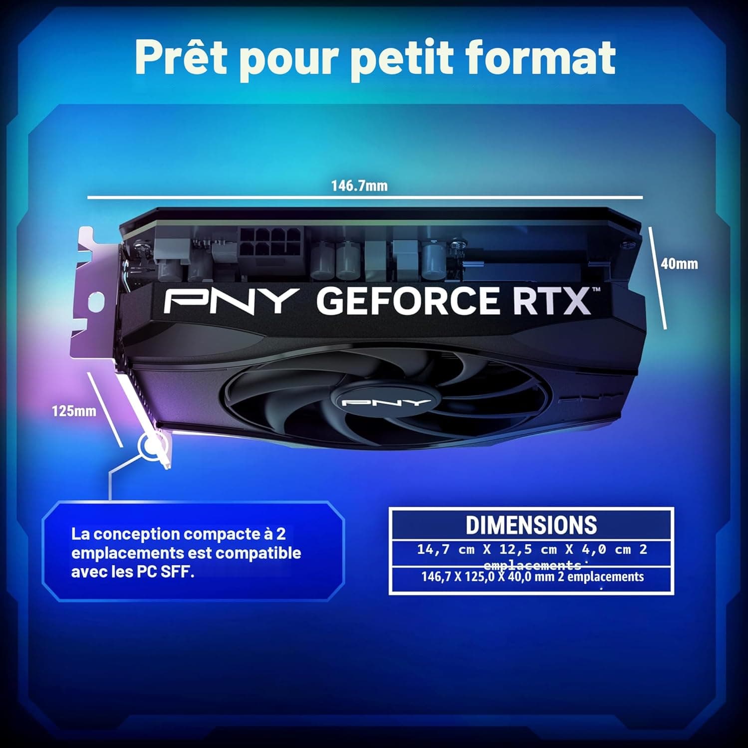 PNY Carte Graphique GeForce RTXTM 5050 8Go DLSS 4
