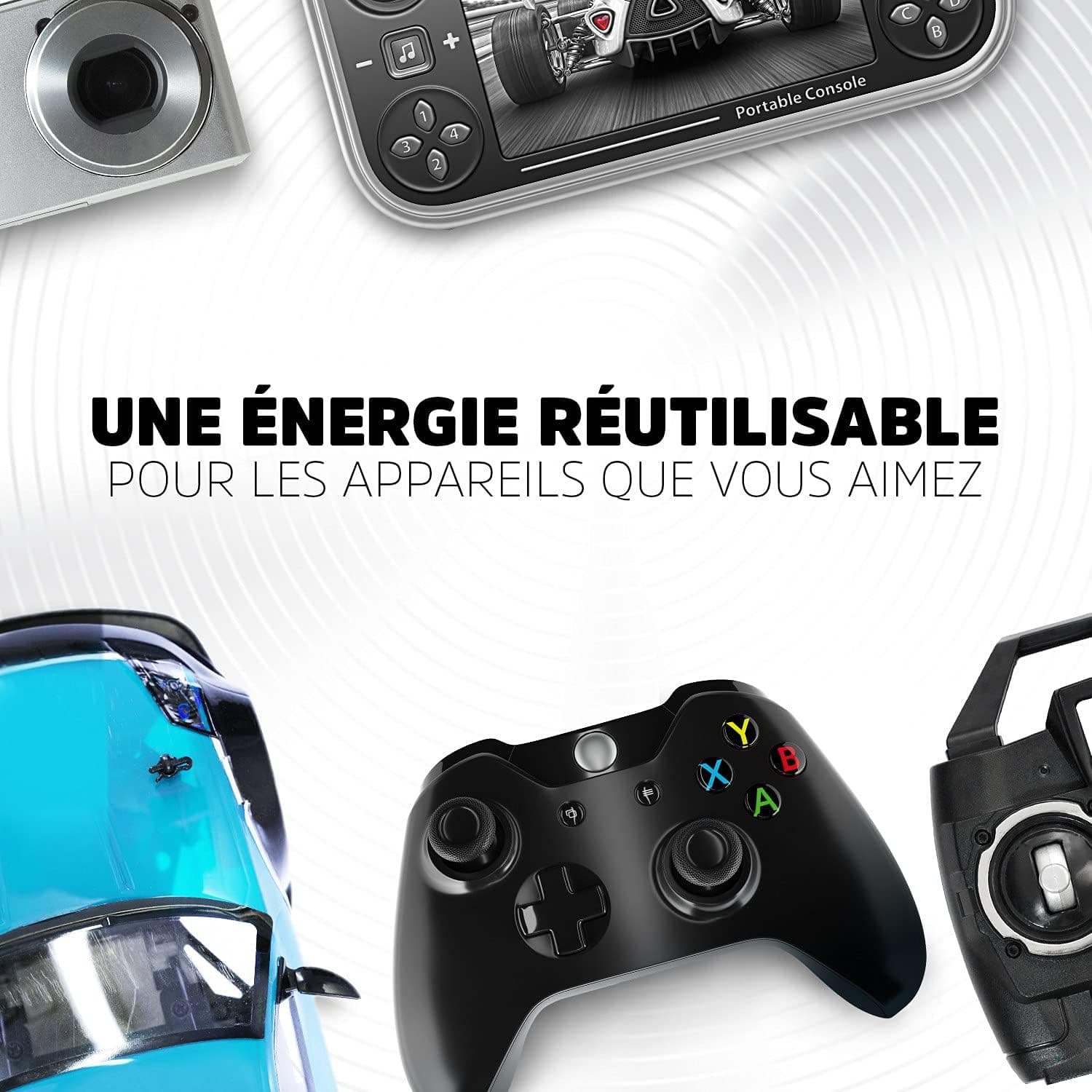 Energizer Recharge Power Plus - Piles Rechargeables AAA (Lot de 4) - 700 mAh NiMH - pré-chargées - Puissance Longue durée - 1000 Cycles - Emballage 100% Recyclable et sans Plastique