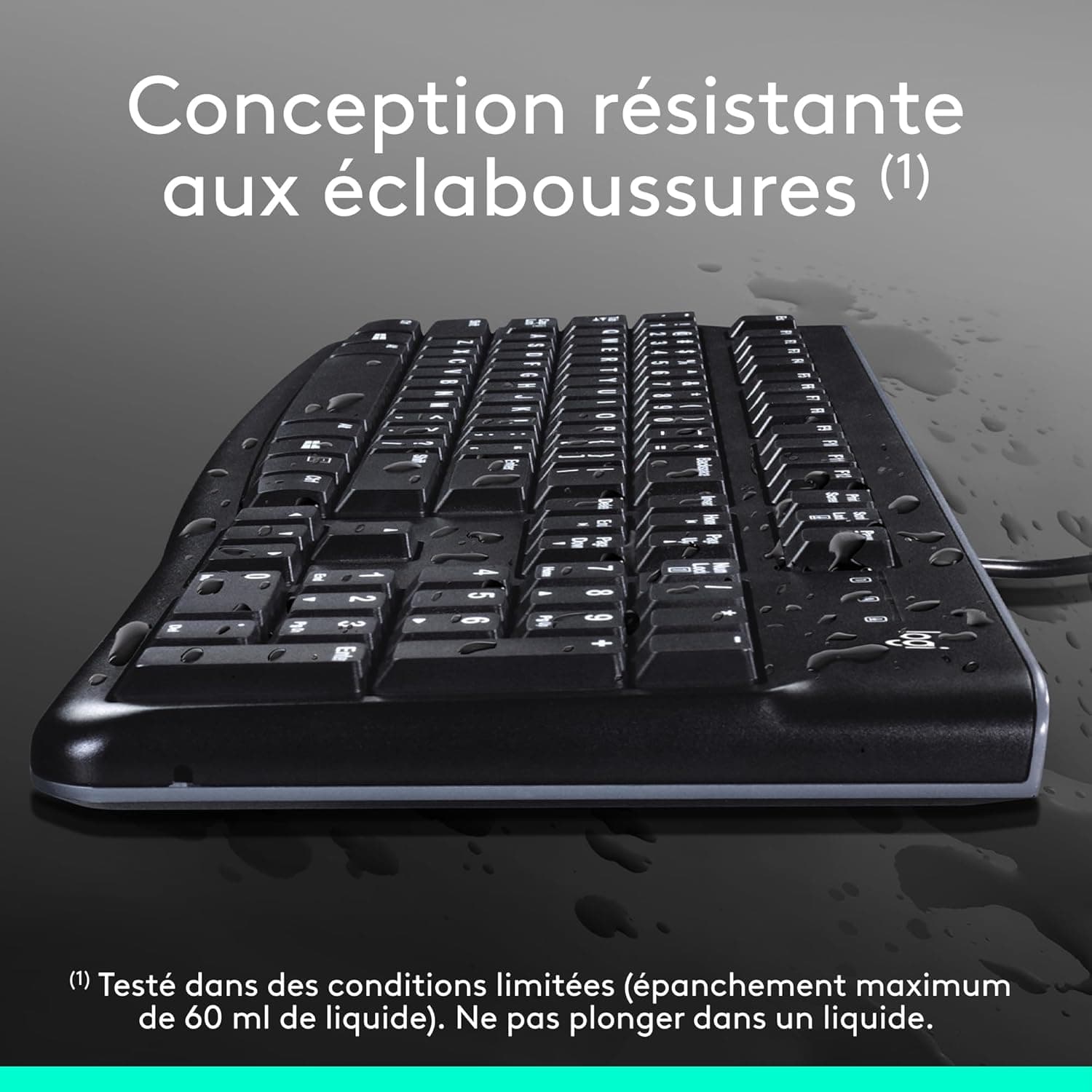 Logitech K120 Clavier Filaire pour Windows | Layout Francese AZERTY - Nero