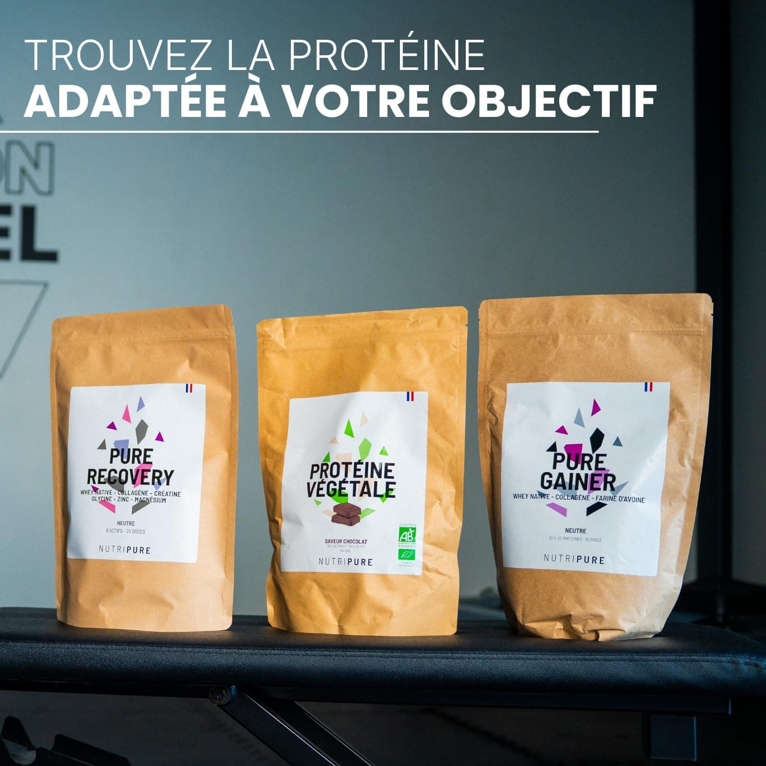 Nutripure - Whey Isolate Native - 28g de Protéines - Goût Neutre - 2 kg | Développement Musculaire, Prise de Masse & Sèche - Lait Français - 20% BCAA, 41% EAA - 66 Portions - Made in France