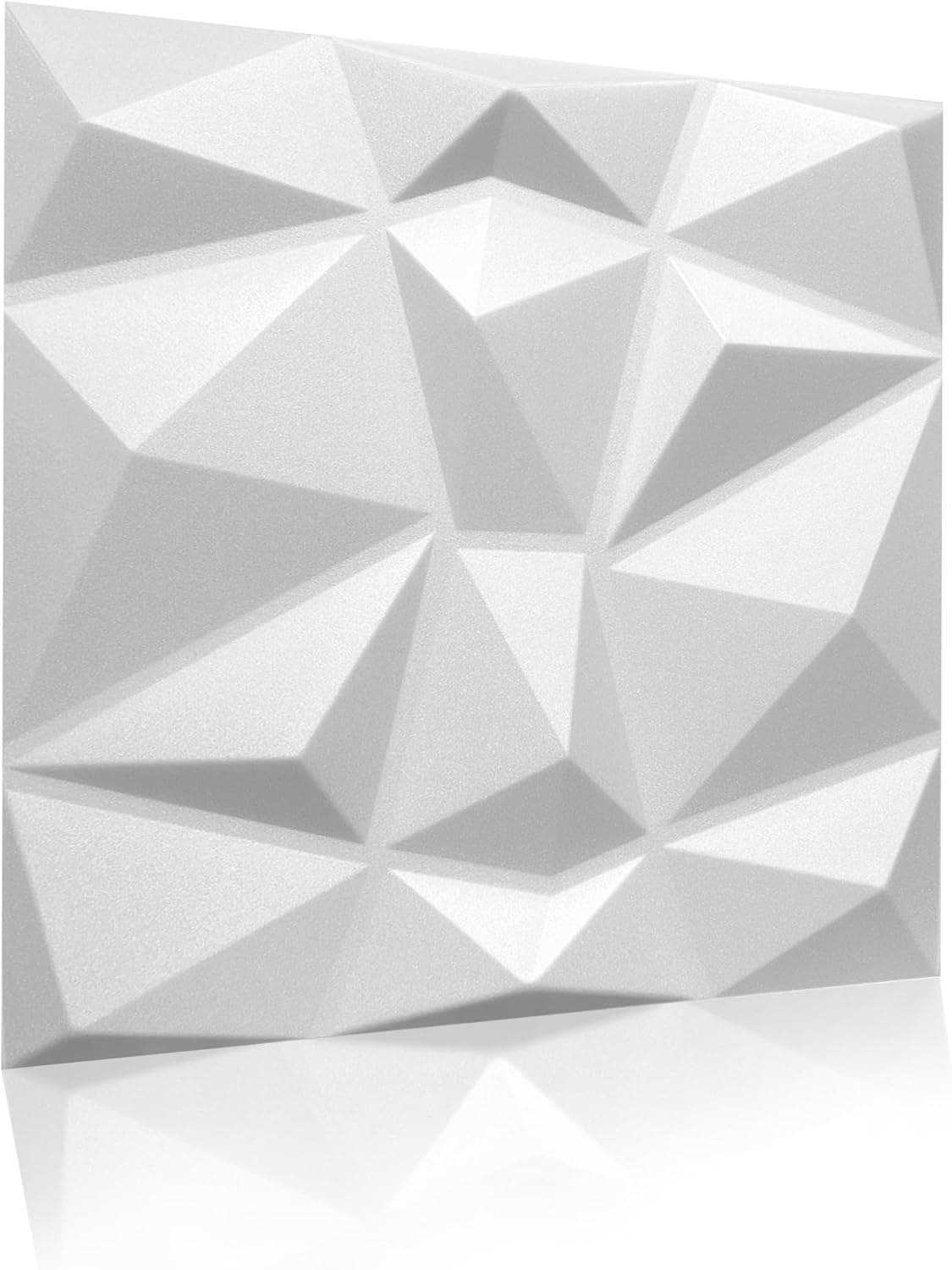 Eurodeco Panneaux 3D 50cm x 50cm polystyrène XPS PSE, panneaux muraux & panneaux de plafond, décors modèle diamant 2m2 - 8 pièces