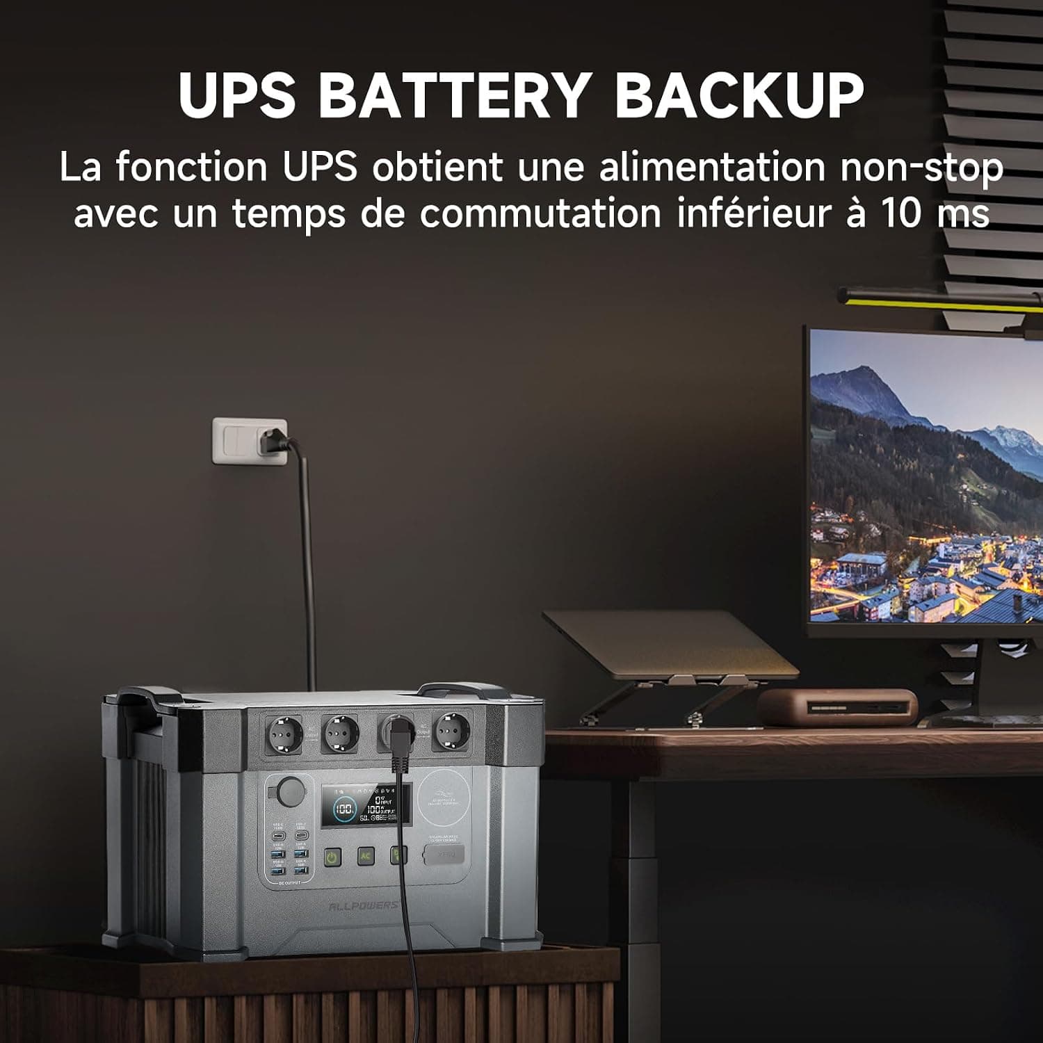 ALLPOWERS S2000Pro Station électrique portable 2400W 1451Wh (crête 4000 W)