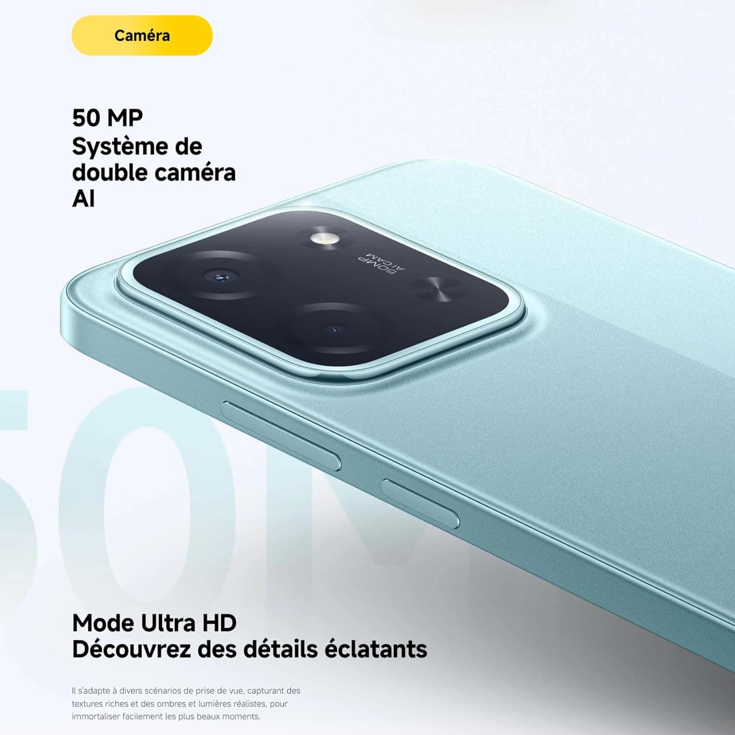 XIAOMI POCO C85 Smartphone 6+128 Go Double Caméra IA 50 MP - Noir | Écran 6,9 pouces 120Hz, Épaisseur 8mm, batterie 6000mAh, MediaTek Helio G81-Ultra, 2 ans de garantie, chargeur non inclus