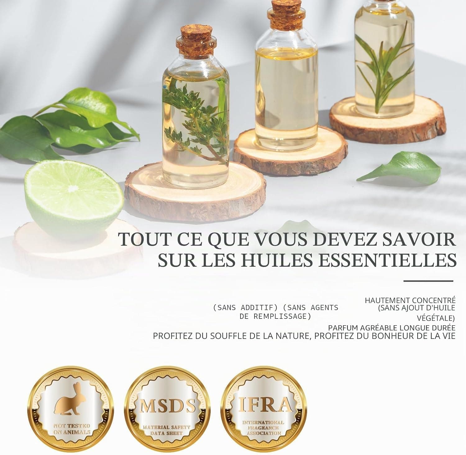 MAYJAM Huile Essentielle de Citronnelle pour Diffuseur 10ML | Huile Essentielle de Citronnelle pour Humidificateur, DIY, Home, Wardrobes