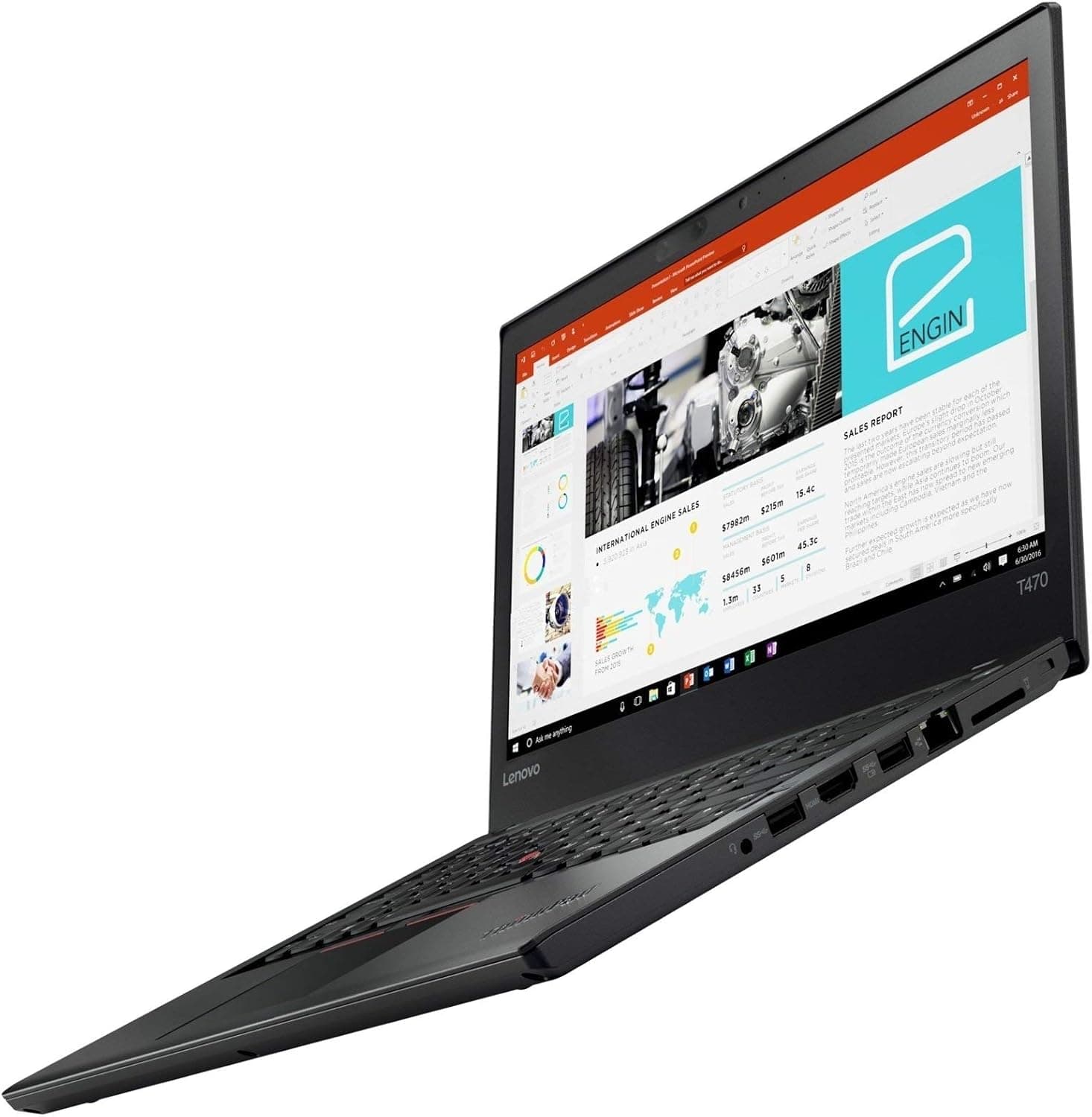 Lenovo ThinkPad T470 14" Full HD 1920x1080 Intel Core i5 512 Go SSD 16 Go RAM Windows 11 Pro Webcam Clavier Éclairage UMTS LTE Portable Ordinateur (reconditionné)