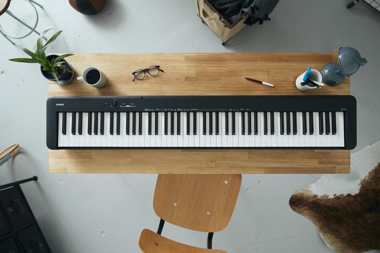 Casio CDP-S110BK Piano Numérique 88 Touches Pondérées, 10 sons, Noir