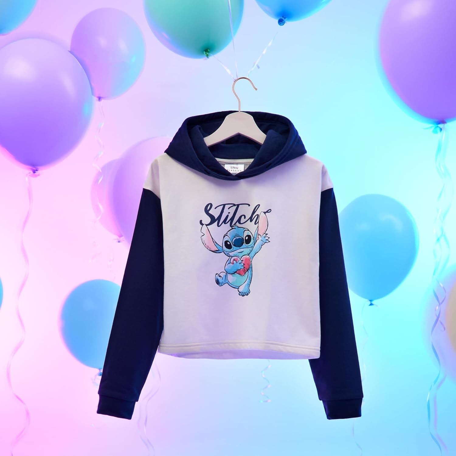 Disney Sweat à Capuche Fille Stitch, Pull Stitch, Crop Top Fille, Vêtements Mode Fille et Ado 7-14 Ans