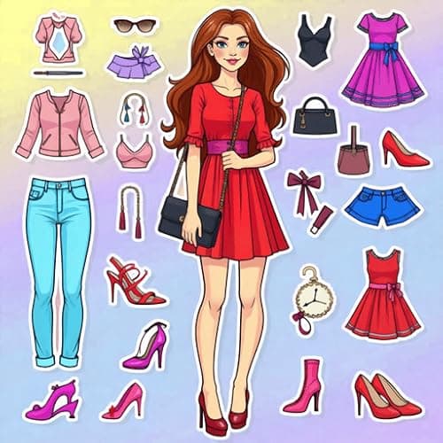 Jeux d'habillage de star de la mode : jeux de relooking de reine de la mode - jeux de maquillage de princesse - jeux d'habillage de poupée mode : jeu de maquillage