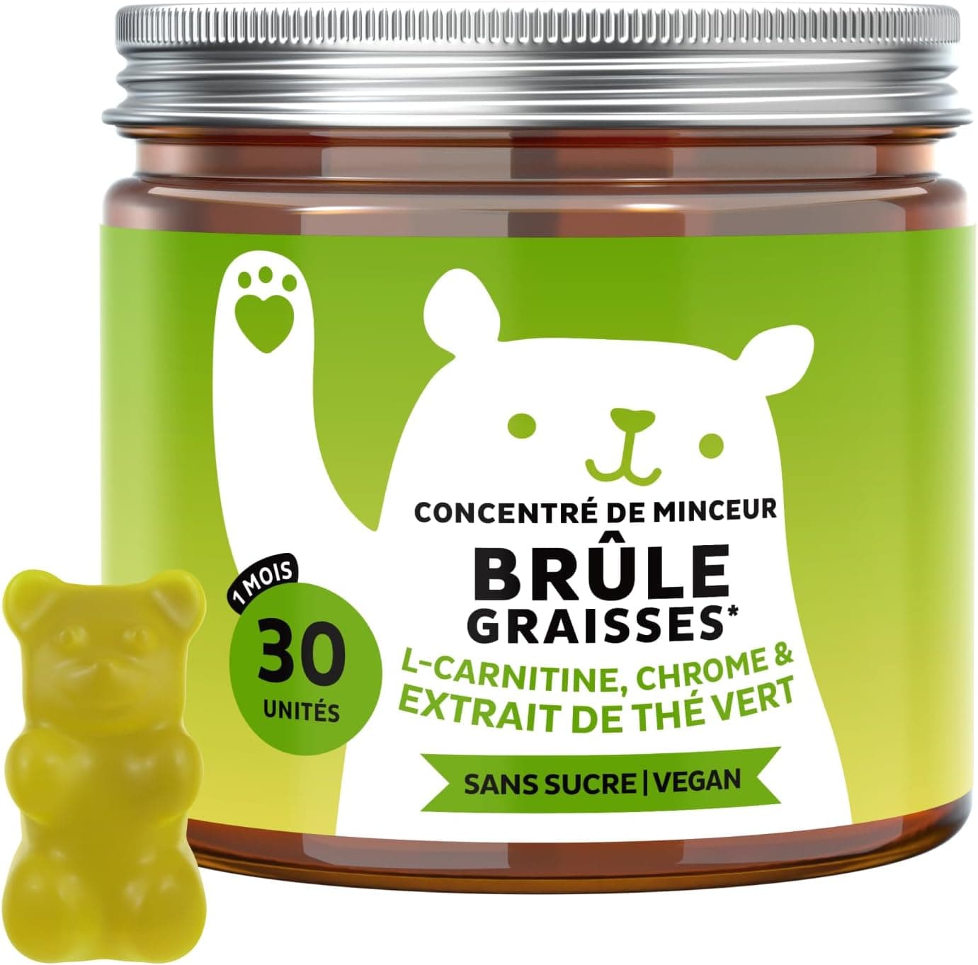 Bears with Benefits - Gummies Chrome, L-Carnitine - Métabolisme - 30 unités