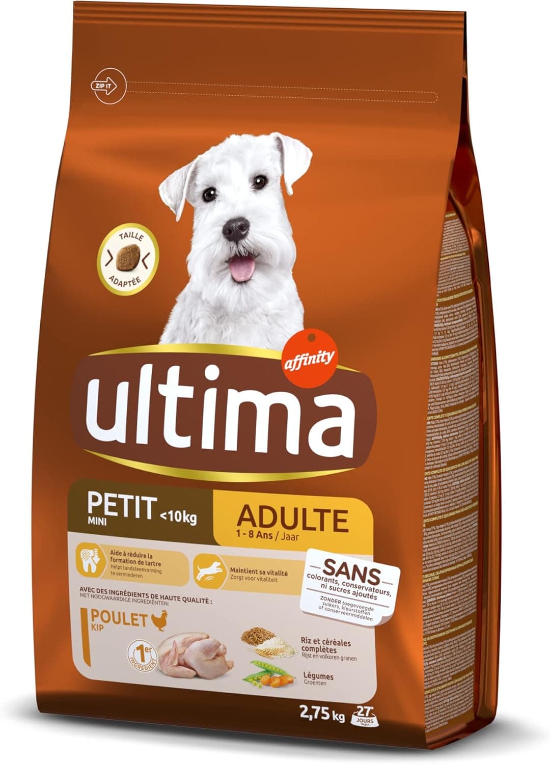 Ultima Croquettes Petit Chien Adulte Poulet - 2,75 kg
