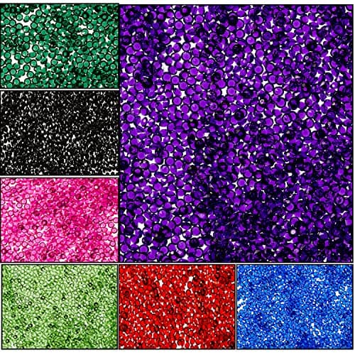 Trimming Shop 2.5mm Petit Diamant Acrylique Décorations de Table, Confettis Cristaux pour Mariage, Mariage Douche et Anniversaire Fête Décoration 4000pcs - Rouge Foncé