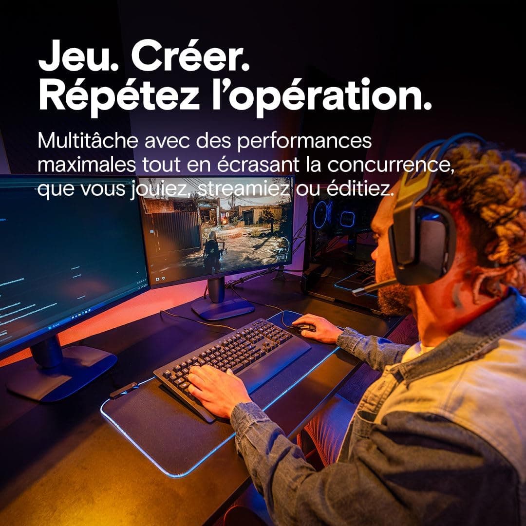 Crucial Pro RAM DDR5 32Go Kit (2x16Go) 6400MHz CL32, Overclocking Gaming, Mémoire pour Ordinateur de Bureau, Intel XMP 3.0 / AMD Expo, Noir - CP2K16G64C32U5B