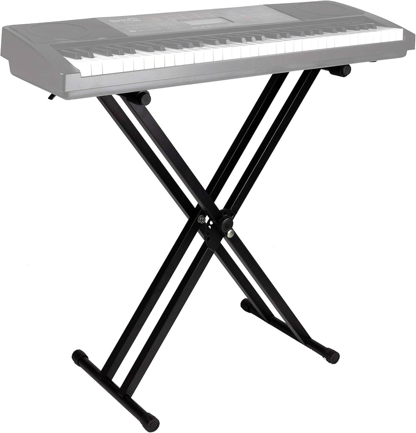 RockJam RJX29 Support de Clavier en X Réglable pour Piano Numérique | Support piano et clavier réglable en hauteur à déverrouillage rapide pour cours, pratique à domicile, studio et scène