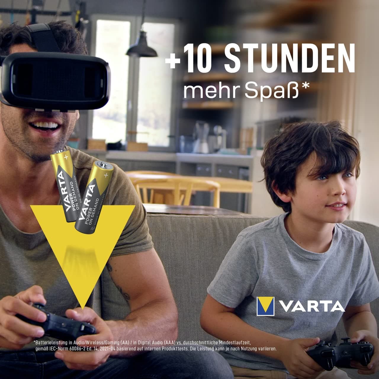VARTA Piles AAA, Lot de 40Vorratspack, Power on Demand, alcalines, 1,5 V | Micro-Piles LR03, Made in Germany, conservation jusqu'à 10 ans, pour accessoires informatiques, appareils smart home