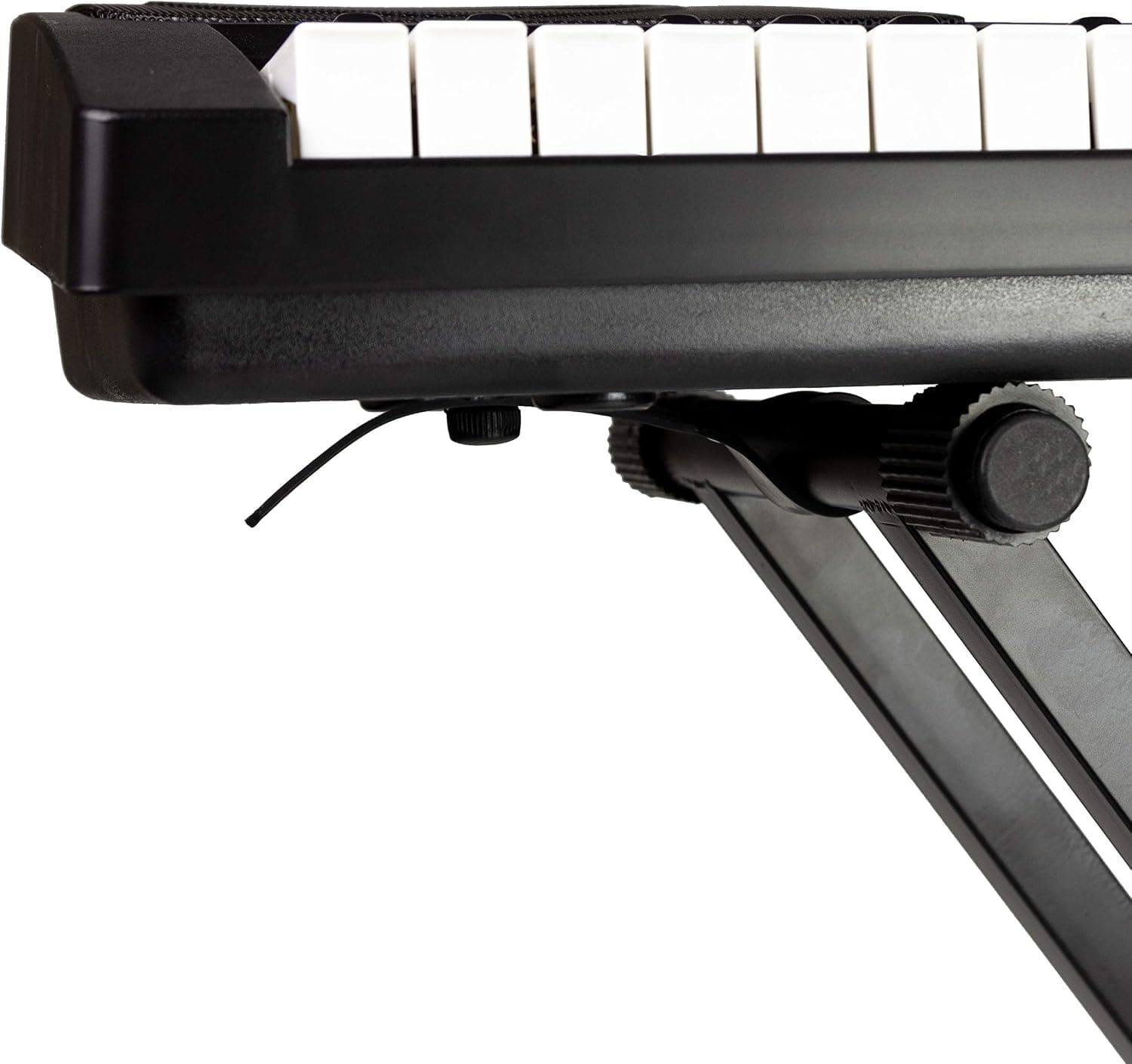 RockJam RJX29 Support de Clavier en X Réglable pour Piano Numérique | Support piano et clavier réglable en hauteur à déverrouillage rapide pour cours, pratique à domicile, studio et scène