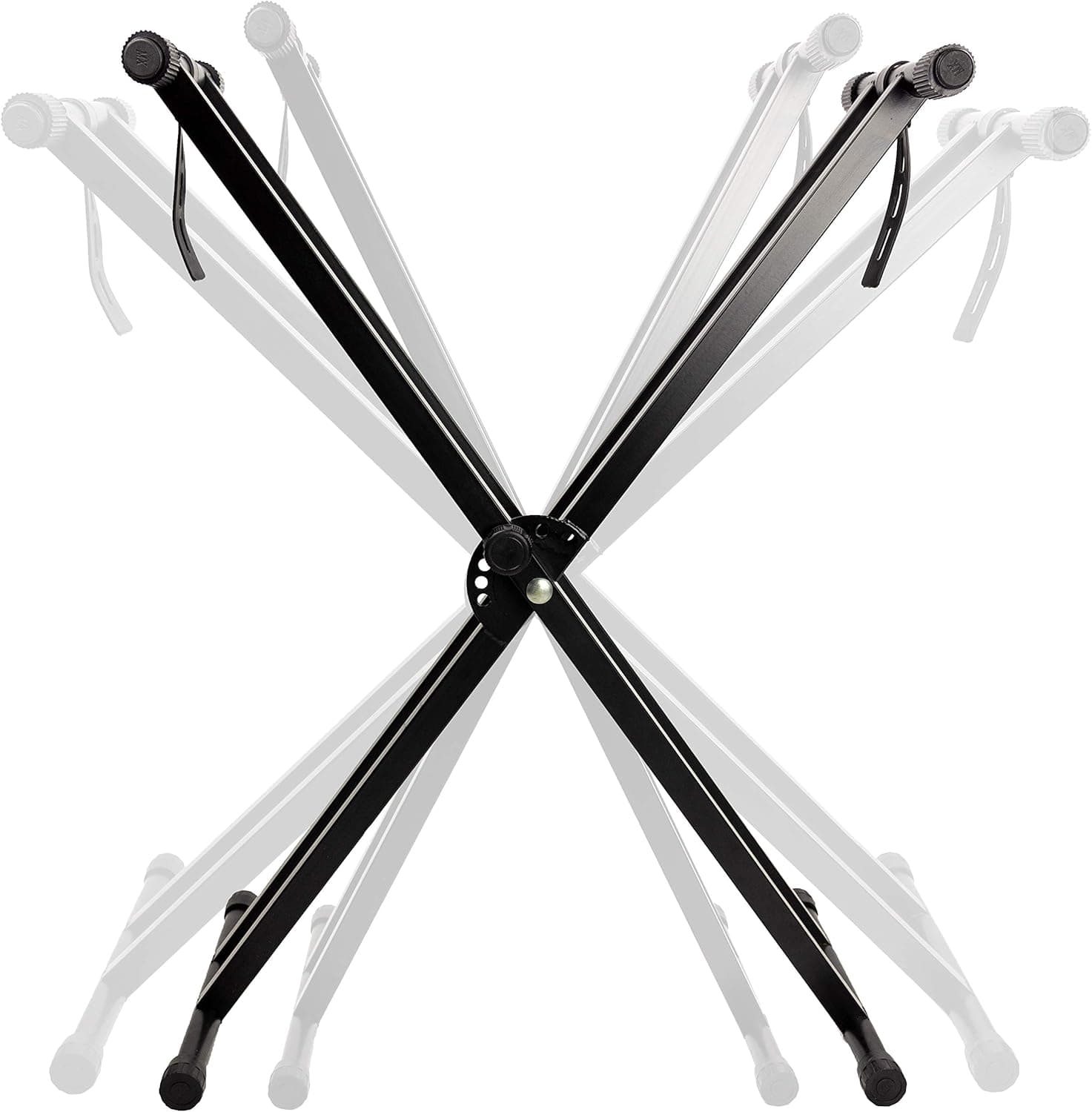 RockJam RJX29 Support de Clavier en X Réglable pour Piano Numérique | Support piano et clavier réglable en hauteur à déverrouillage rapide pour cours, pratique à domicile, studio et scène