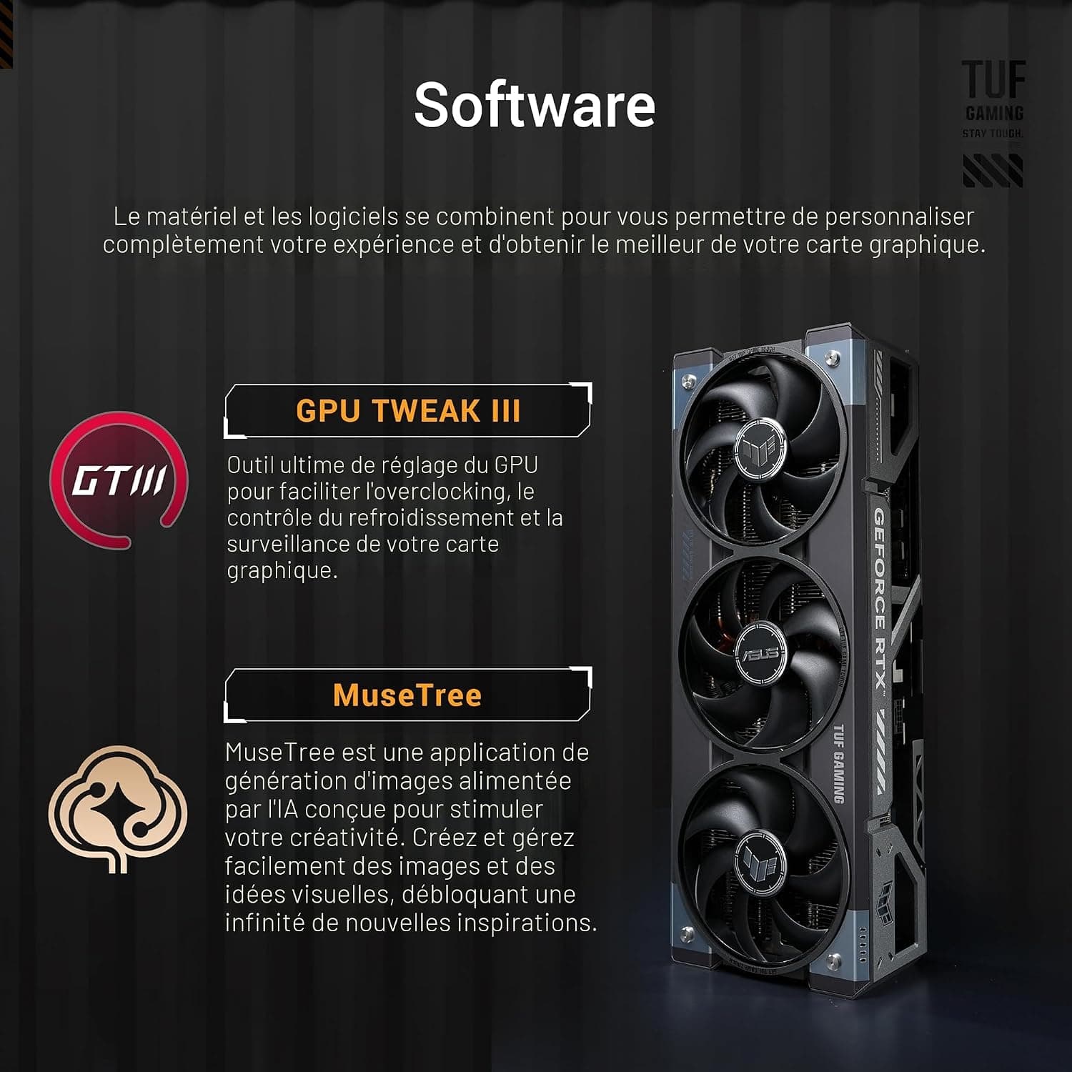 ASUS TUF Gaming GeForce RTX 5080 16GB GDDR7 OC Edition Carte Graphique