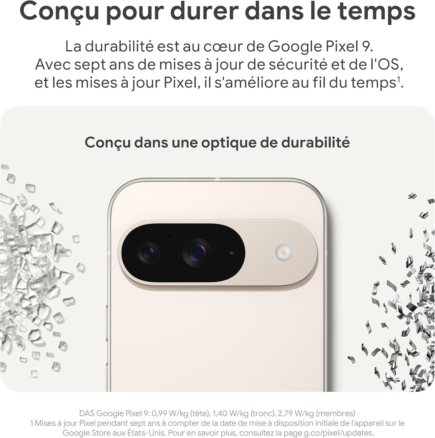 Google Pixel 9, 128 Go, Obsidian (Reconditionné)