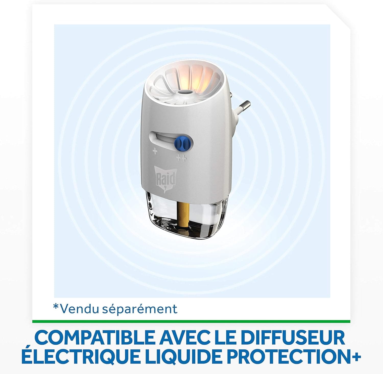 Raid Recharge 3en1 Electrique Liquide Moustiques & Moustiques Tigres - 3 Recharges 45 Nuits