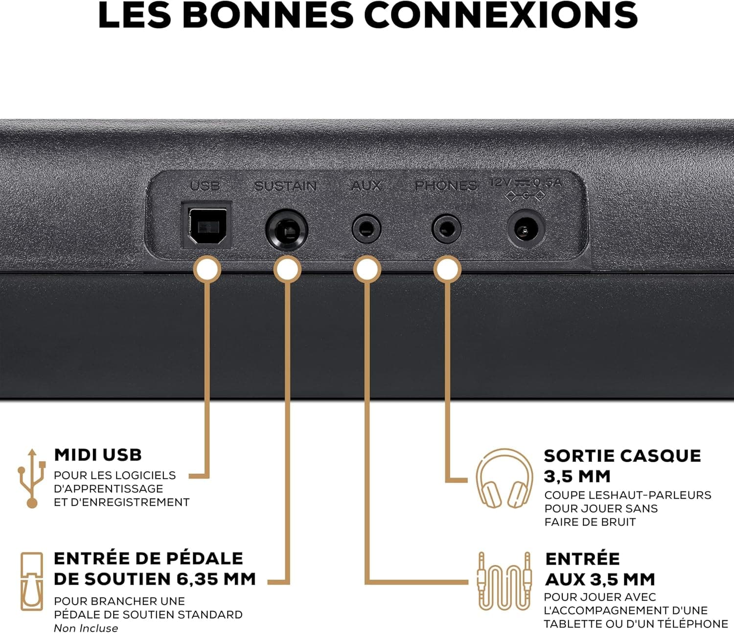 Alesis Melody 61 MK4 Clavier Piano 61 Touches | Portable, 300 Sons, Modes Split/Layer, Cours Inclus, pour Débutants