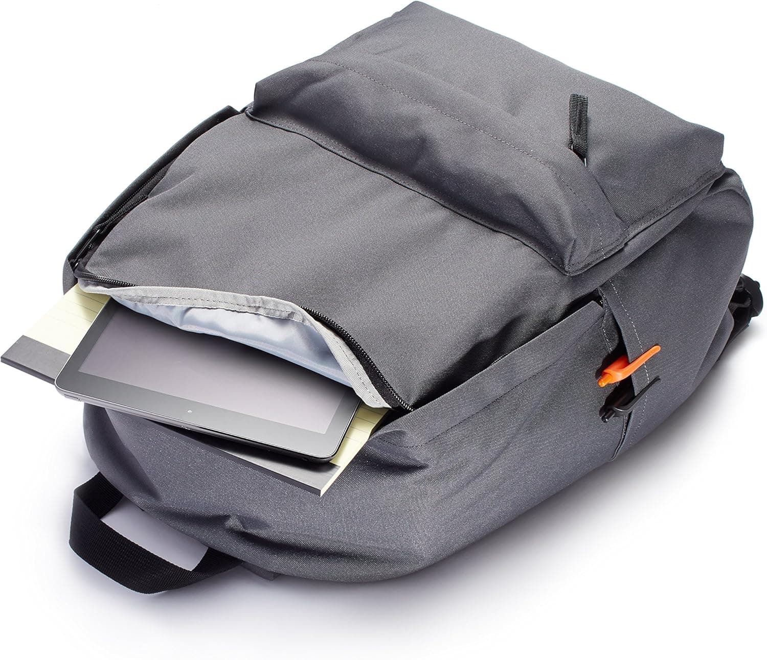 Amazon Basics, Sac à Dos Classique/Décontracté/Scolaire, Gris, Lot de 1