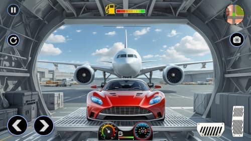 Airplane Flight Simulator Cargo Transporter game - Offroad Pilot Plane 3d Games - Car Transport Driving Adventure 2025