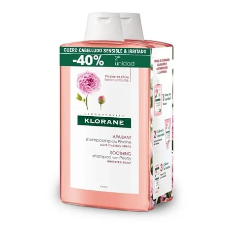 Pack Shampooing Calmant Peonía BIO 2 x 400 ml
