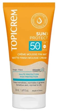 TOPICREM PROTECTION SOLAIRE MAT SPF50 50ML 50 ml